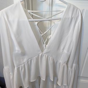 White blouse size large from Tobi